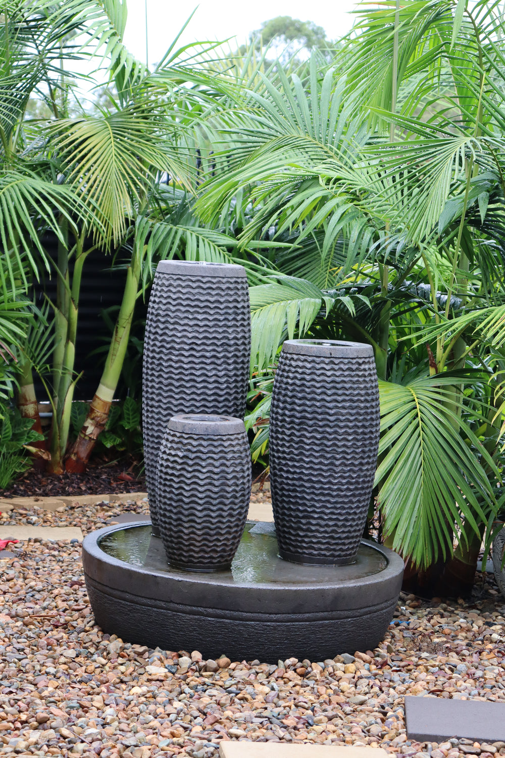 3 Barrel Water Feature