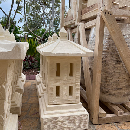 Limestone Bali Hut Lantern