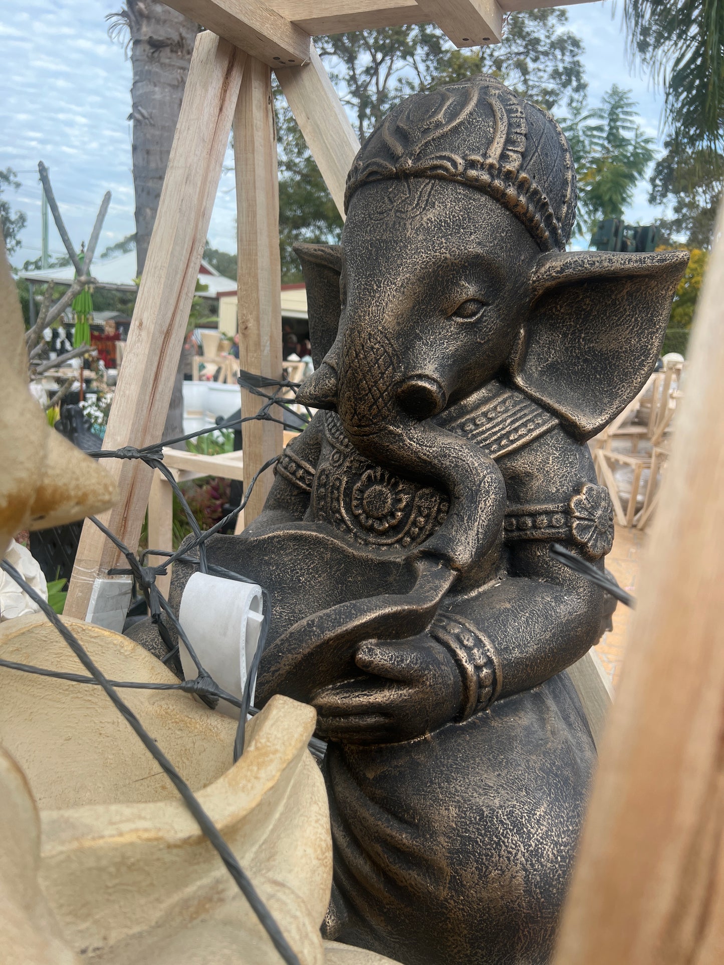 Large Elephant Ganesha Water Feature