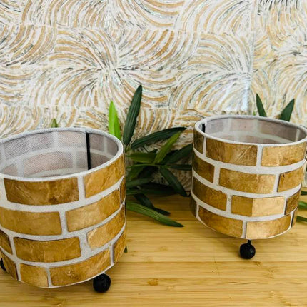 Shell Candle Holders Set of 2 Style 1