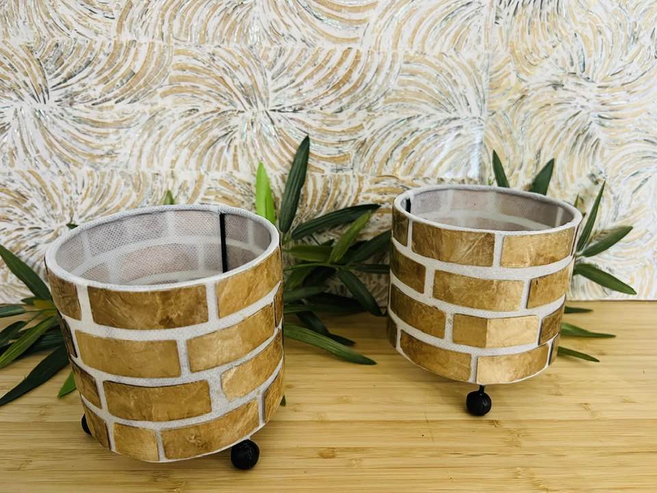 Shell Candle Holders Set of 2 Style 1