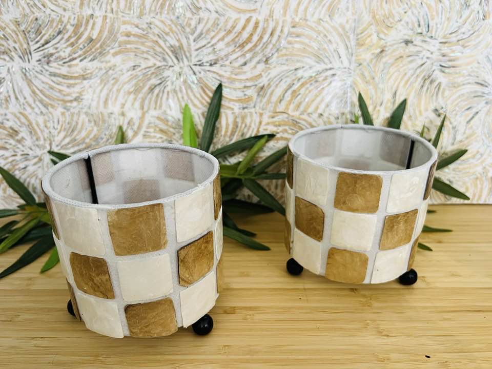 Shell Candle Holders Set of 2 Style 5