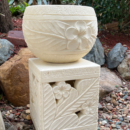 Frangipani Limestone Planters