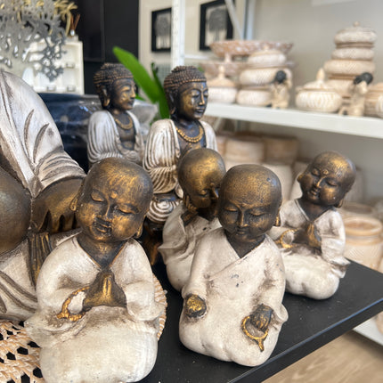 Grey & Bronze Mini Buddha