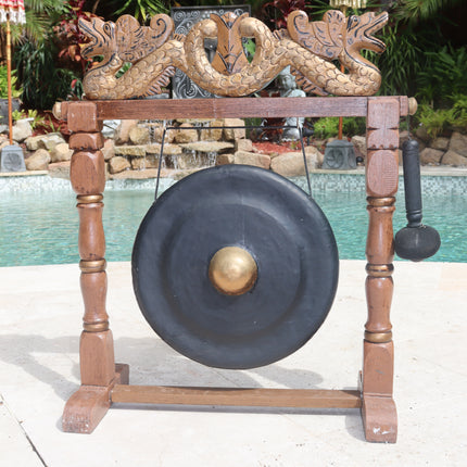 Large Double Headed Dragon Gong