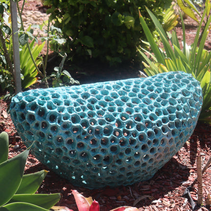 Abstract Coral Sphere Pot