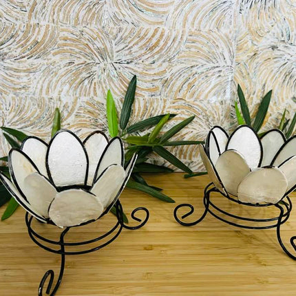 Shell Candle Holders Set of 2 Style 6