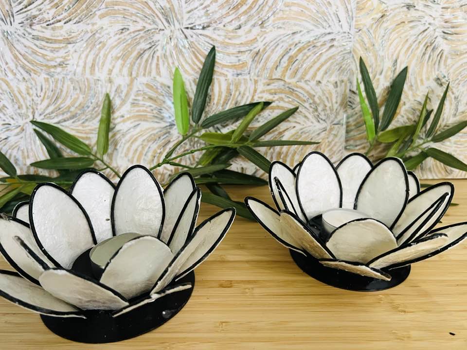 Shell Candle Holders Set of 2 Style 7