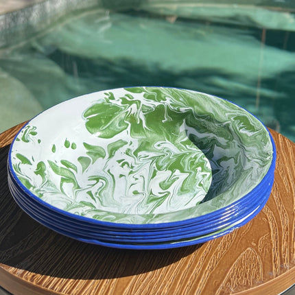 Big Billy Soup Bowl - Spotted Green