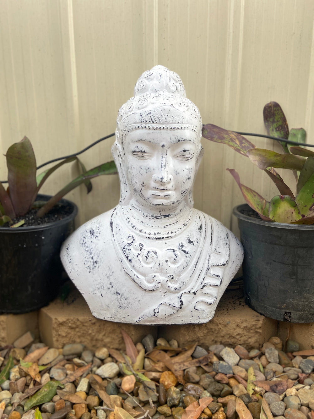 Buddha Head Medium - White