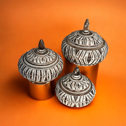 Lantern Bowls - Brown