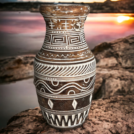 Wooden Tribal Pot