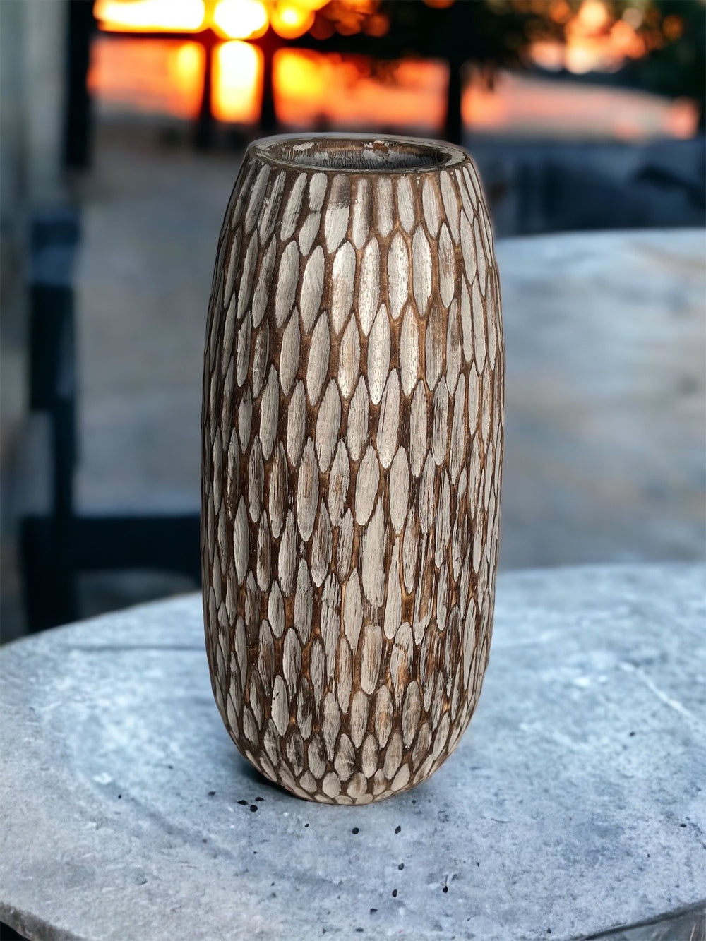 Wooden Honeycomb Pots