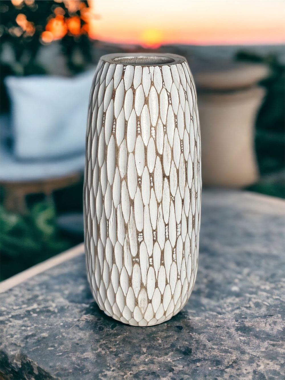 Wooden Honeycomb Pots