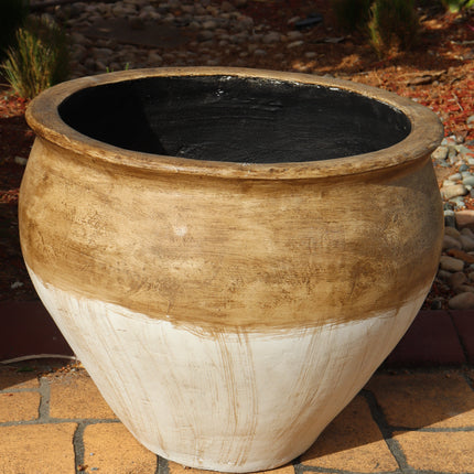 Rustic Wide Brimmed Pot