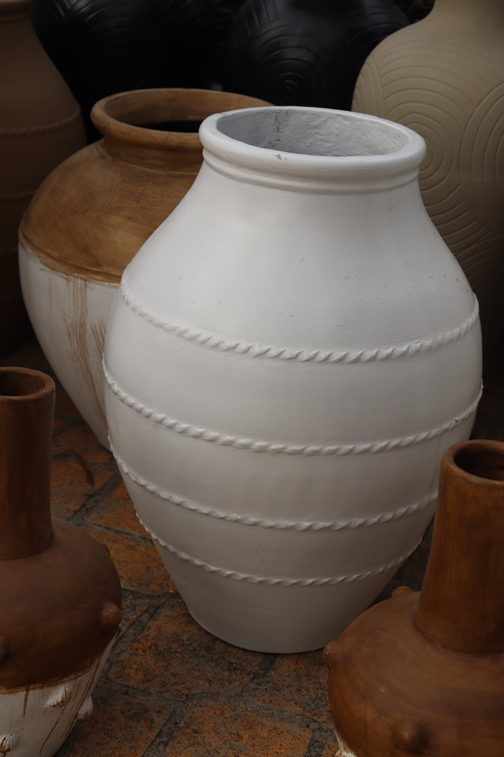 Rustic Ribbed Pot