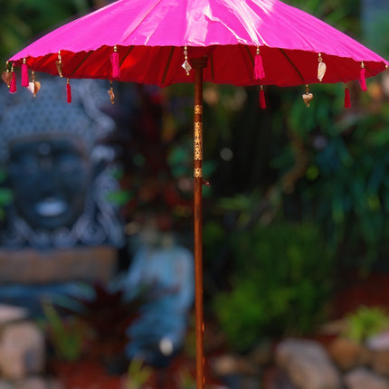 Balinese Ceremony Umbrella - Waterproof PINK