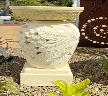 Limestone Medium Lantern - Style 1