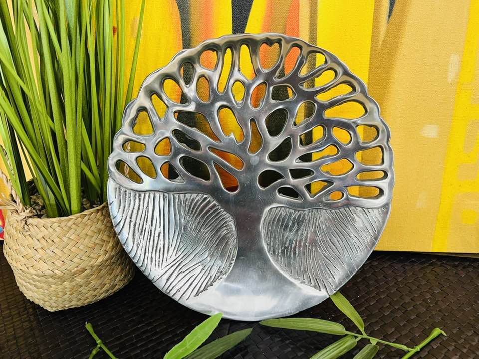 Tree of Life Silverware Plate Small