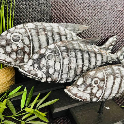 3 x Set of Wooden Fish